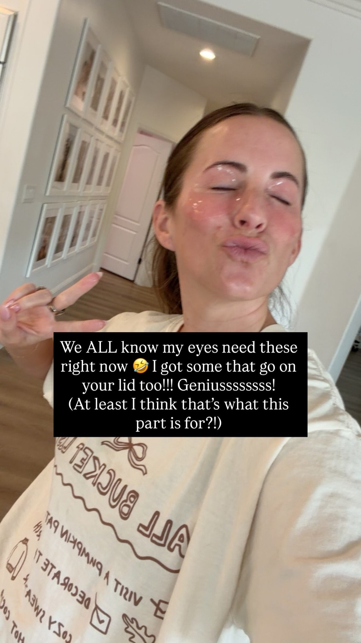 We ALL know my eyes need these right now 🤣 I got some that go on your lid too!!! Geniussssssss! 
(At least I think that’s what this part is for?!)