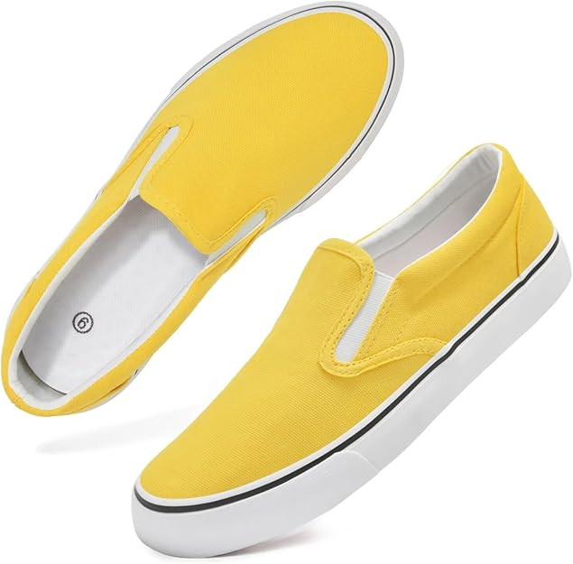 Women's Slip on Canvas Shoes Classic Casual Sneaker, Fashion Sneakers for Walking No Lace Travel | Amazon (US)