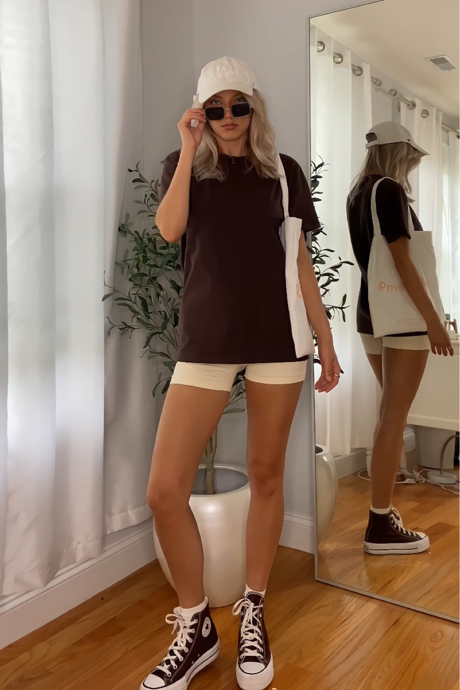 neutral outfit - athletic style outfit - hot girl walk outfit - neutral style - brown t shirt - cute outfit for the fall

#LTKBacktoSchool #LTKFind #LTKstyletip