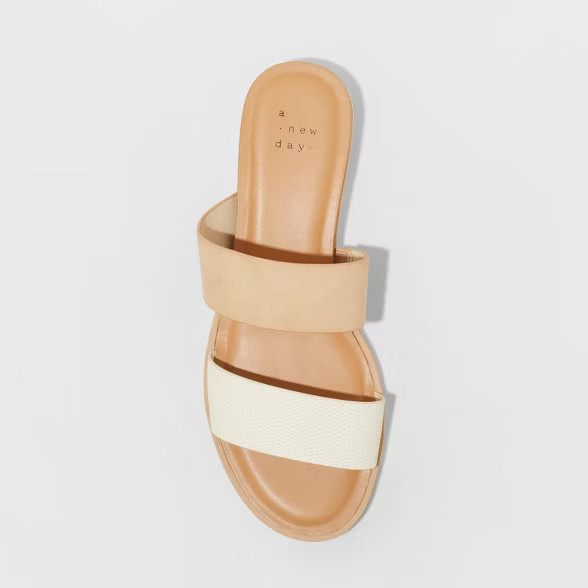 Women's Coco Two Band Slide Sandals - A New Day™ | Target