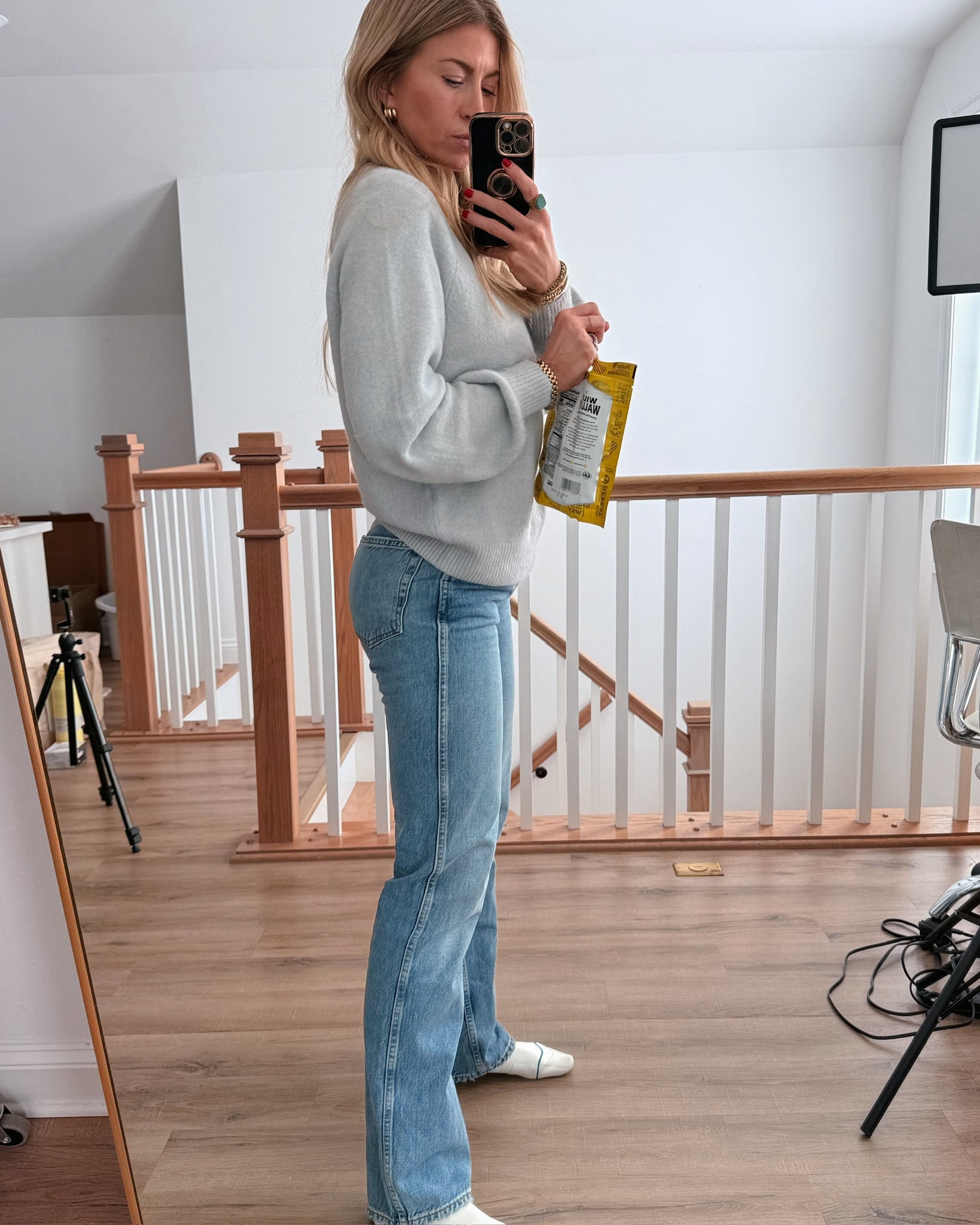 Grey sweater: runs oversized, wearing a S
Jeans: run TTS

#LTKSeasonal #LTKBeauty #LTKStyleTip