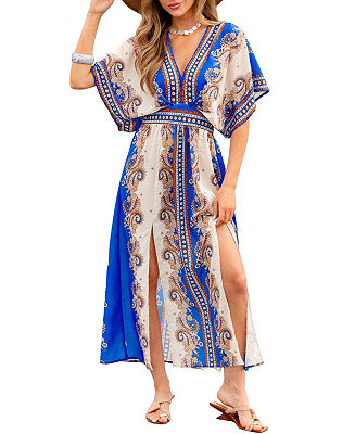 Women's Can t Reach Me Floral Maxi Beach Dress | Macy's