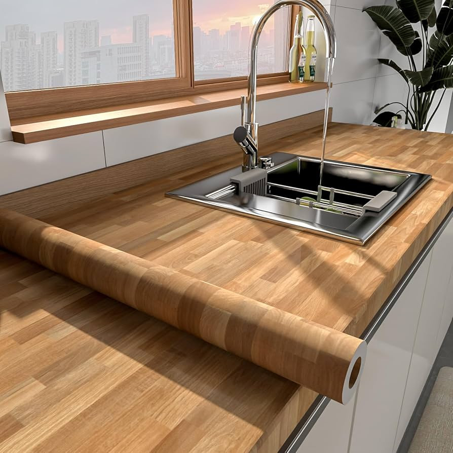 MelunMer Wood Peel and Stick Wallpaper Wood Grain Contact Paper for Cabinets Self Adhesive Remova... | Amazon (US)