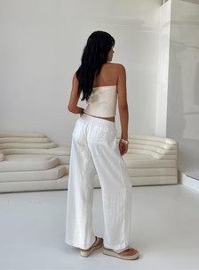 Louis Pants White | Princess Polly US