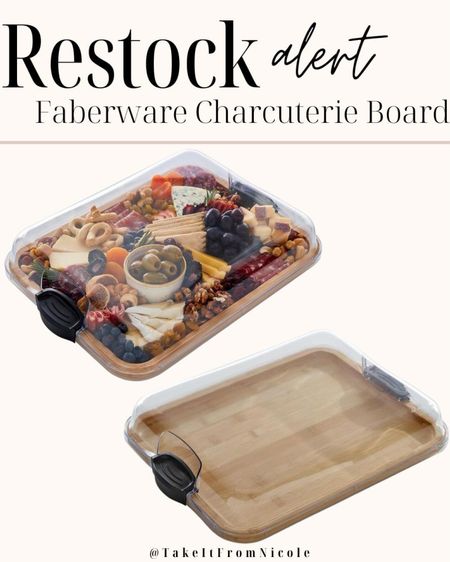 UPDATE- the one with compartments is back too: https://urlgeni.us/amazon/3cicl 

RESTOCK ALERT on the FARBERWARE Build-A-Board Bamboo Cutting Board with Clear Locking Lid. Perfect for bringing charcuterie boards to parties. 


#LTKfindsunder50 #LTKparties #LTKhome