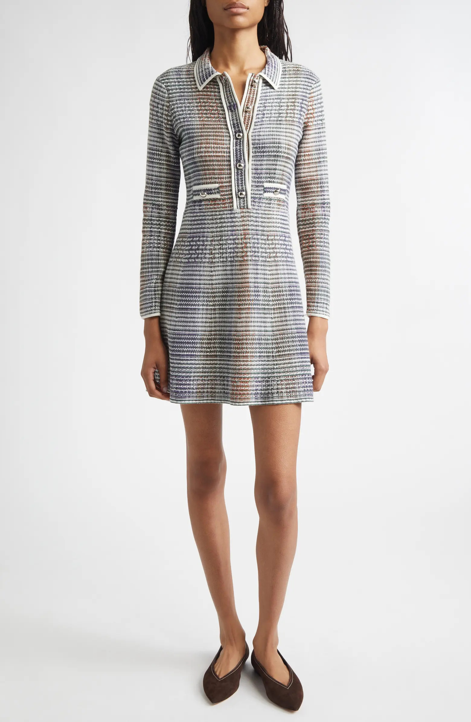 Veronica Beard Lauper Tweed Knit Minidress | Nordstrom | Nordstrom