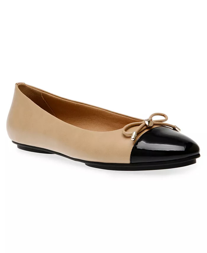 Women's Luci Cap Toe Ballet Flats | Macy's