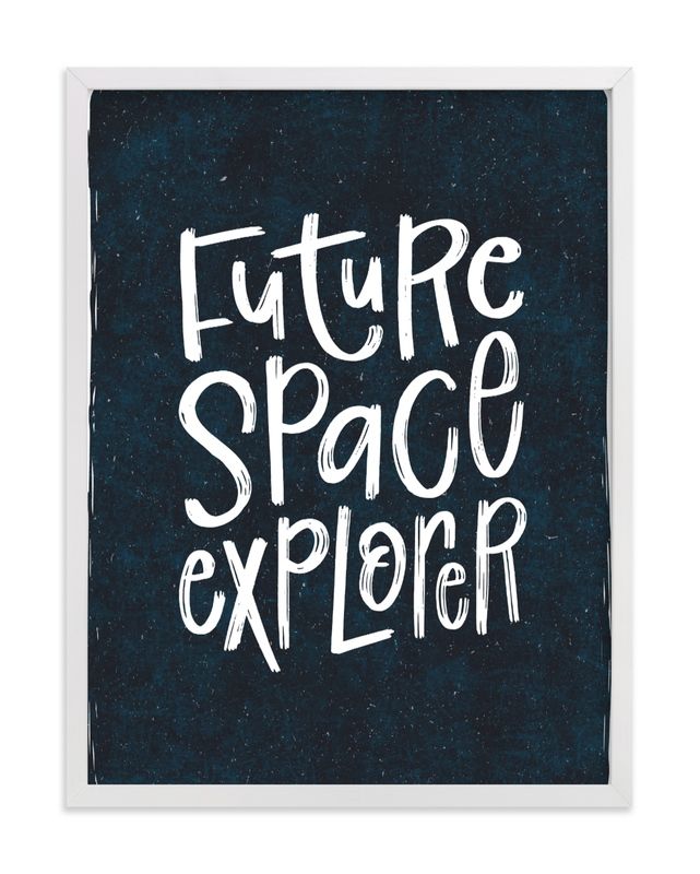 "Future Space Explorer" - Graphic Limited Edition Art Print by Amy Payne. | Minted