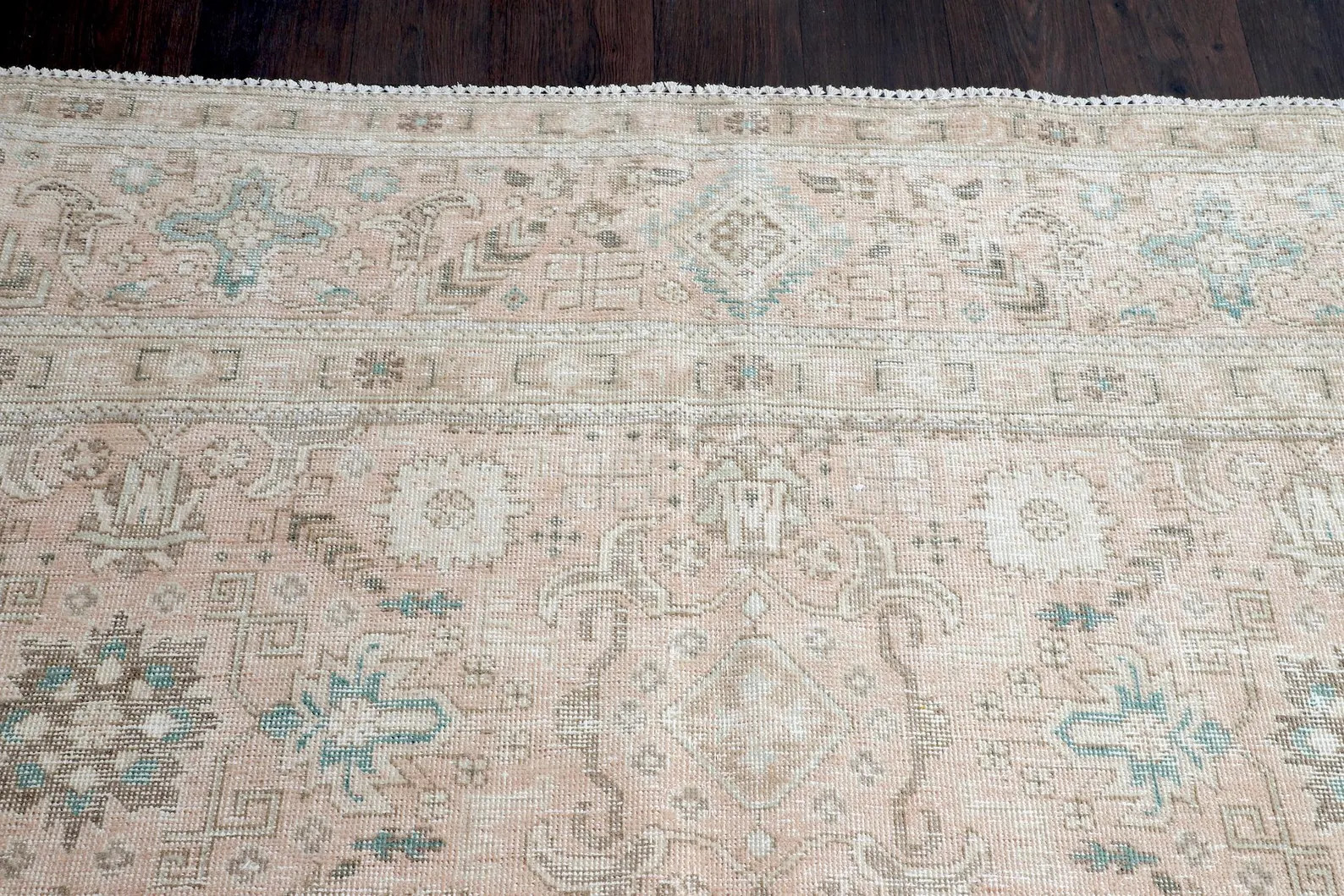 9x12 Oversize Turkish Wool Rug, Pink Blue Muted Area Rug (9.6x12.1 ft) | Etsy (US)