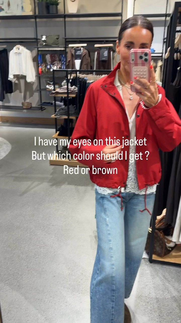I have my eye on this jacket for fall and now the only problem is choosing a color. The cropped shape works so well with relaxed denim, and the drawstring hem lets you adjust the fit depending on what you layer underneath.

red jacket, fall jacket, cropped jacket, lightweight layer, transitional outfit, casual fall style, denim outfit, fall fashion, everyday jacket, women’s outerwear, annabrstyle

#LTKSeasonal #LTKootd #LTKgrwm