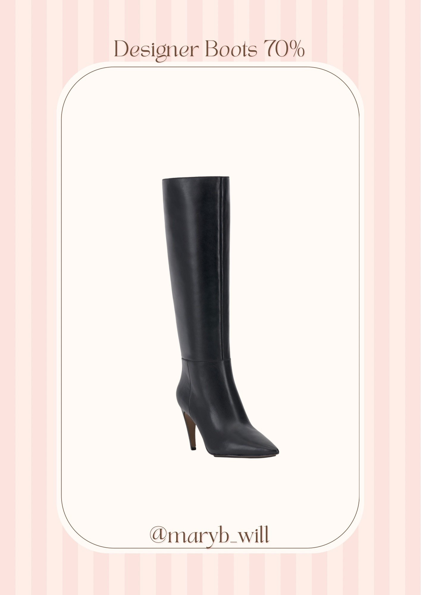 These designer boots are perfect all fall and can carry you into winter. They are so comfy and currently 70% off! ☃️🍁 
#fallfashion #winterfashion #designerboots #blackboots 

#LTKFallSale #LTKSeasonal #LTKFindsUnder100