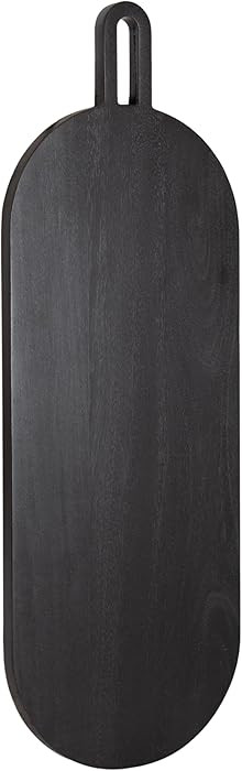 Kate and Laurel Staven Transitional Capsule Serving Board; 30 x 11; Black; Modern Food-Safe Charc... | Amazon (US)