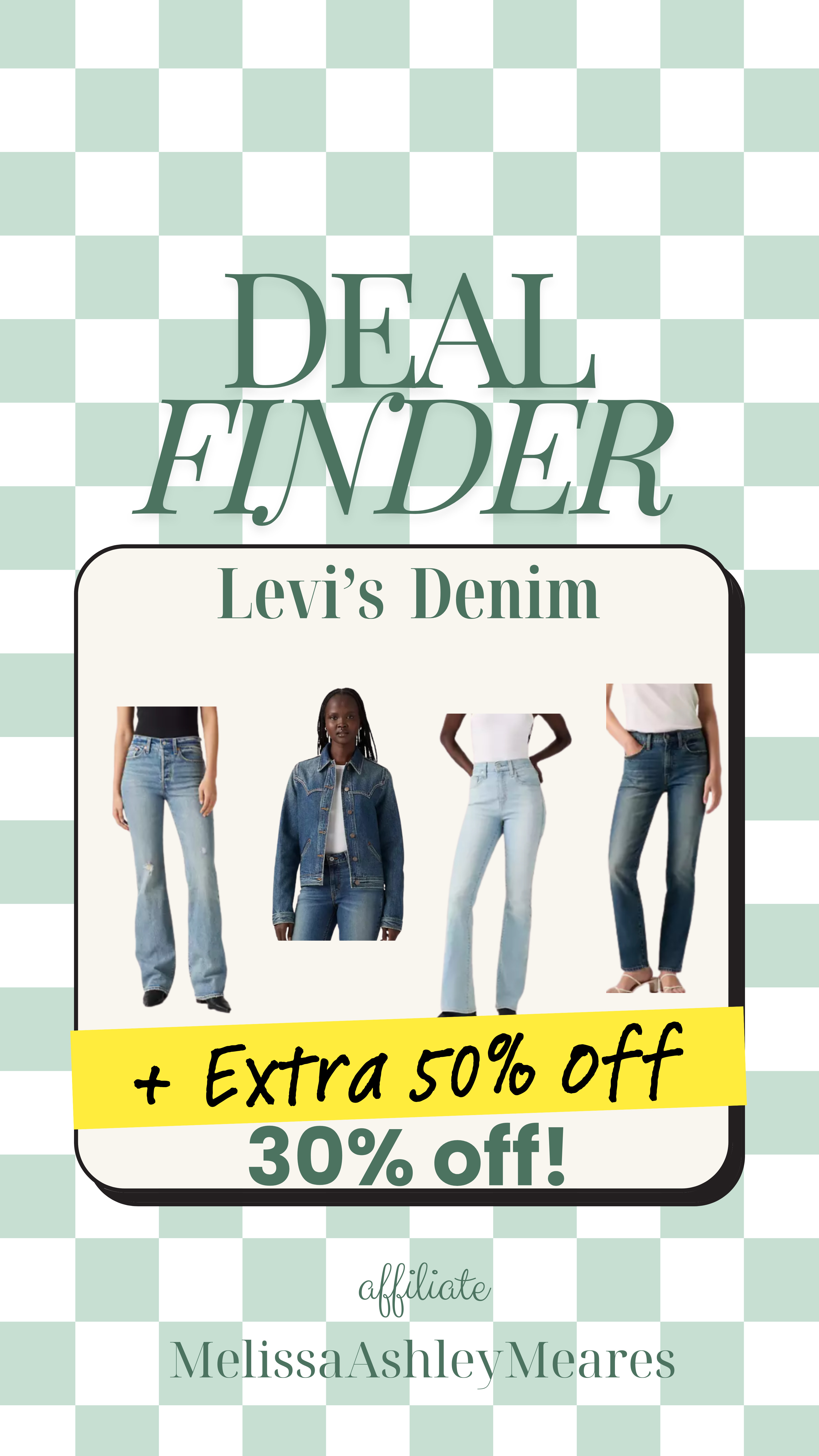 Levi’s denim is already on sale and it's an extra 50% off right now 👖🔥
Skinny, straight, wide leg and flare leg jeans, along with jackets, tops and overalls! 

 #LevisSale #DenimDeals #LTKSale #JeansShopping #LTKmomlife #LTKSaleAlert #LTKFindsUnder50