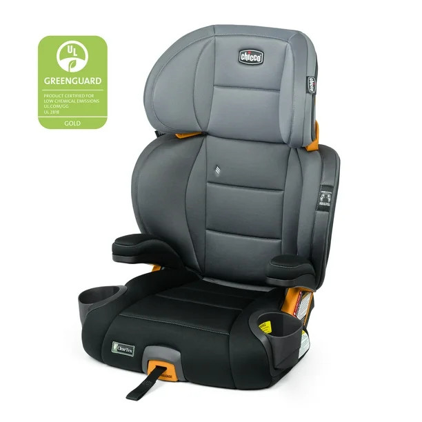 Chicco KidFit ClearTex Plus 2-in-1 Belt Positioning Booster Car Seat - Shadow (Black) | Walmart (US)