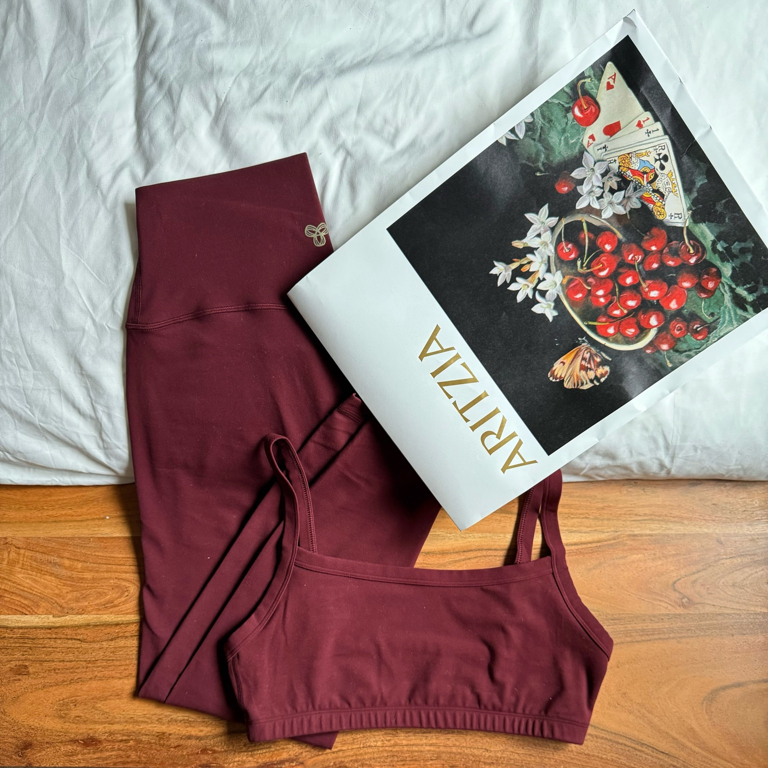 aritzia workout set 🍷🍇