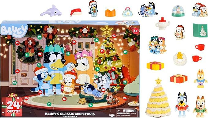 Bluey's Exclusive Advent Calendar Pack. Open the Packaging To Find A Bluey Surprise Each Day For ... | Amazon (US)