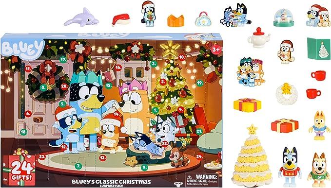 Bluey's Exclusive Advent Calendar Pack. Open the Packaging To Find A Bluey Surprise Each Day For ... | Amazon (US)