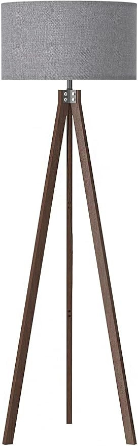 LEPOWER Wood Floor Lamp Tripod, Mid Century Standing Lamp, Modern Design Reading Floor Lamp for L... | Amazon (US)