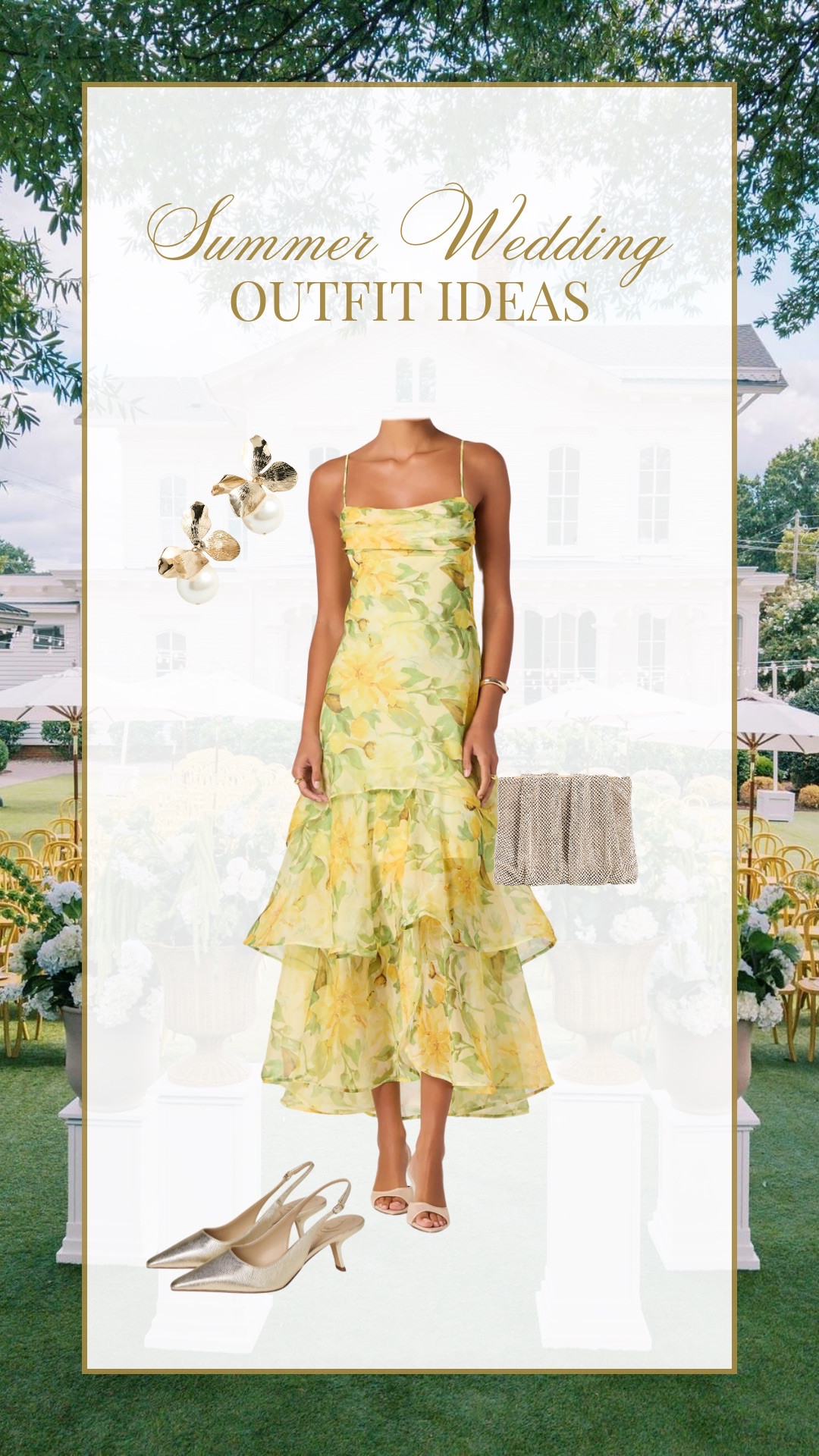 Summer wedding guest outfit idea!
