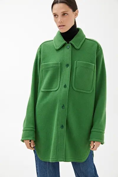 Overshirt-Style Wool Coat | ARKET