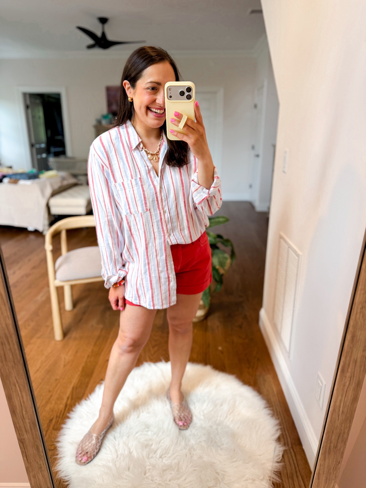 Target Sunday try on
Top: medium
Shorts: mediumm

#LTKSeasonal #LTKmomlife #LTKPetite