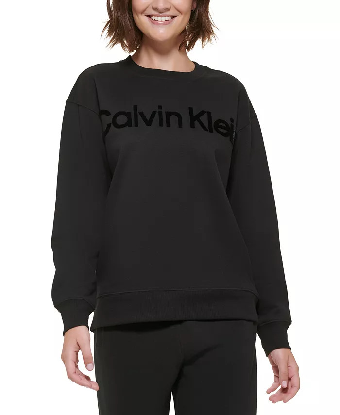 Women's Embroidered Logo Pullover Sweatshirt | Macys (US)