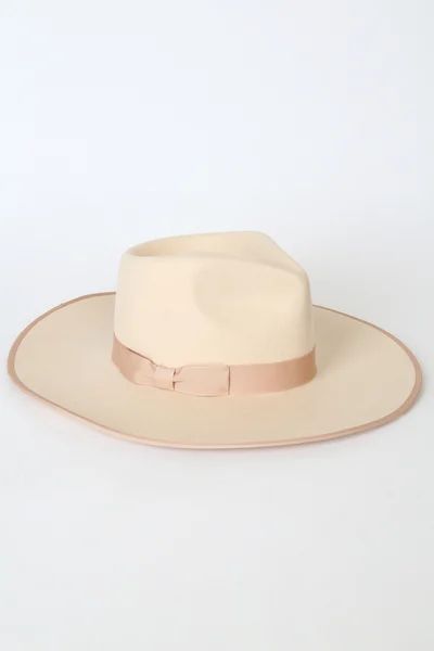 Rancher Cream Wool Fedora Hat | Lulus (US)