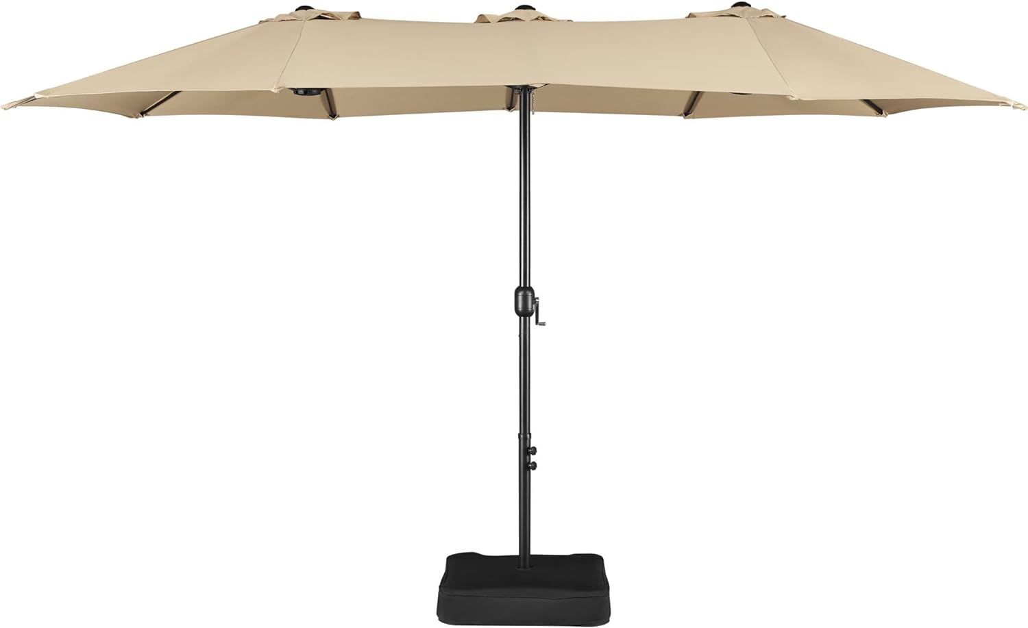 Yaheetech 15 ft Triple-size Patio Umbrella w/Base Included - Market Extra-Large Double Sided Umbr... | Amazon (US)
