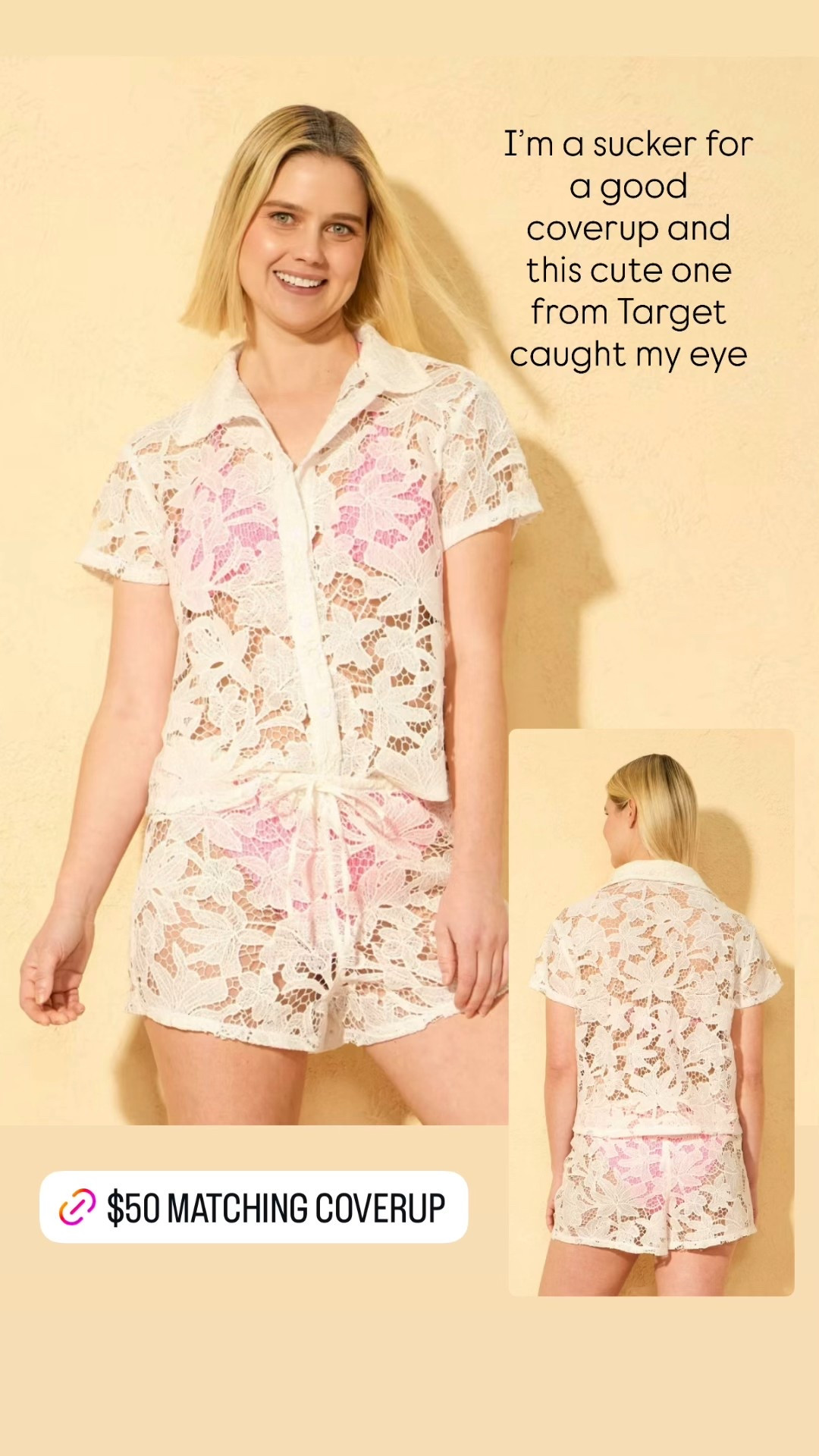 cute coverup from target caught my eye. Top & shorts only $25