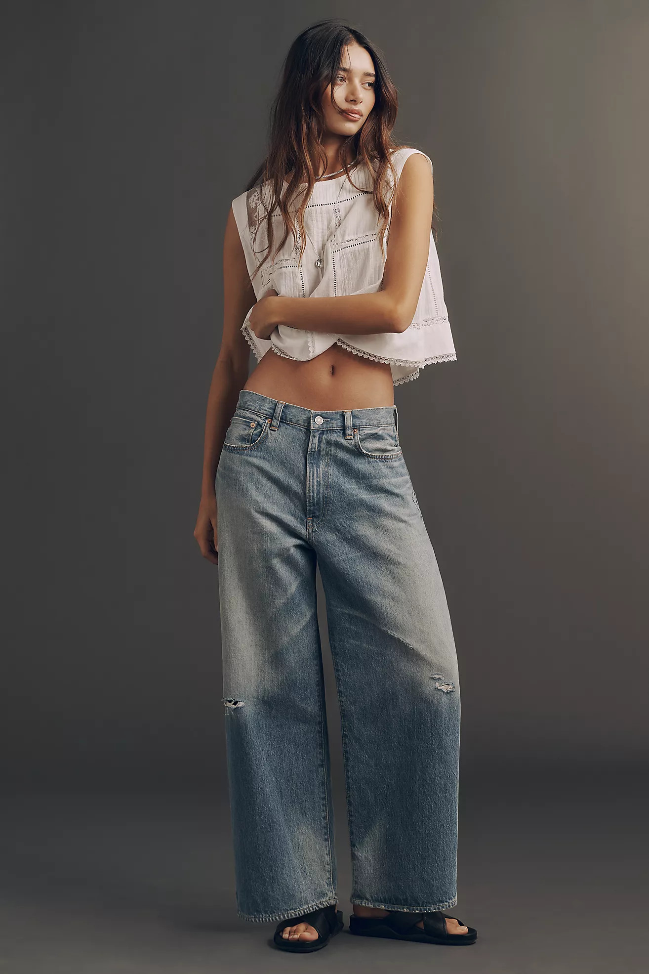 Denimist Georgia High-Rise Wide-Leg Jeans | Anthropologie (US)