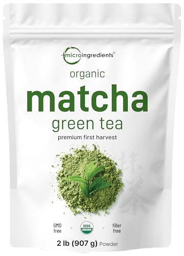 Micro Ingredients Organic Matcha Green Tea Powder, 2 lb | First Harvest, Culinary Grade from Japan | 100% Pure & Unflavored | Great for Tea, Latte & Smoothies | Non-GMO, 0 Calories, Eco-Friendly Packaging | Amazon (US)