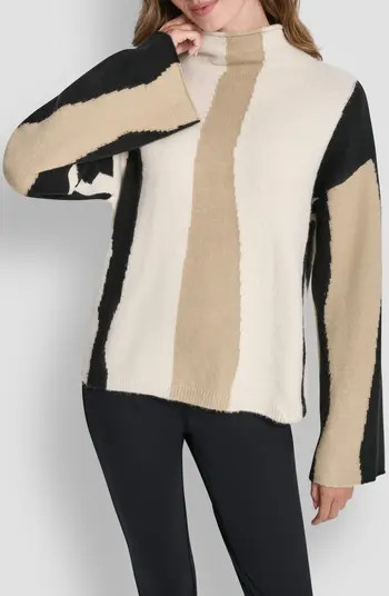Stripe Roll Neck Sweater | Nordstrom