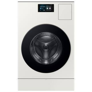 Samsung 5.3 cu. ft. Bespoke Ultra Capacity Vented Electric All-in-One Washer Dryer Combo in Ivory... | The Home Depot