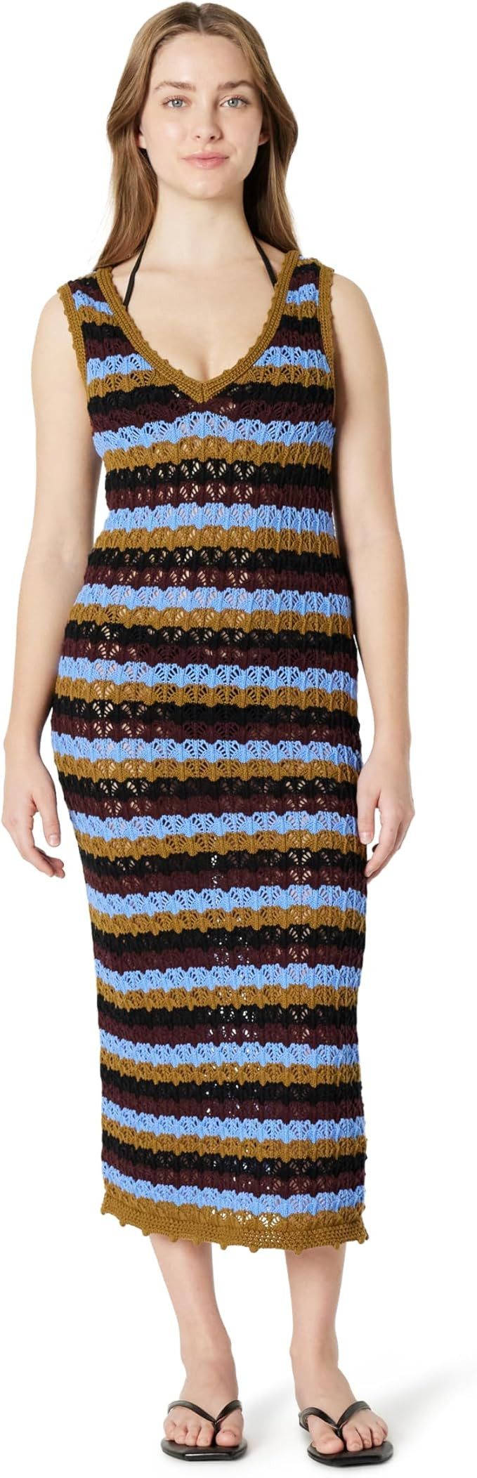 Amazon Essentials Women's Regular-Fit Crochet Cover-Up Dress | Amazon (US)