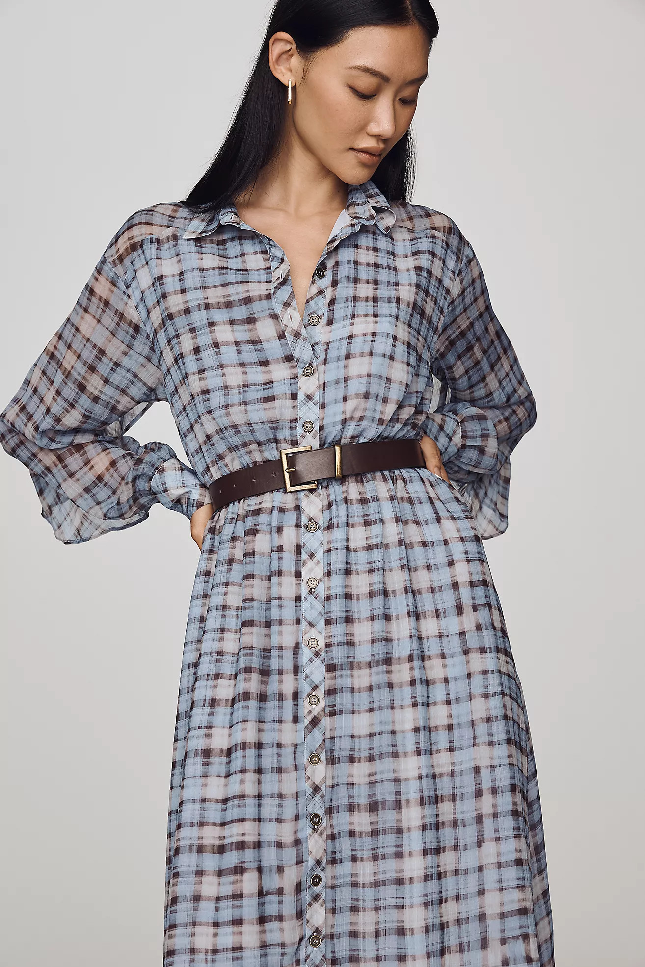 En Saison Briar Chiffon Shirtdress | Anthropologie (US)