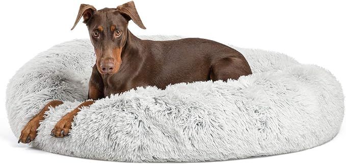 Best Friends by Sheri The Original Calming Donut Dog Bed in Shag Fur, Self-Warming Machine Washab... | Amazon (US)