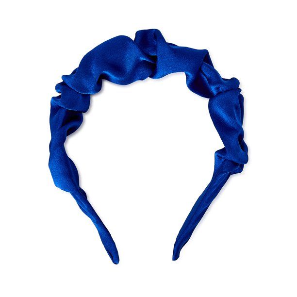 Scoop Women’s Ruffled Headband, Soft Headband, Ruffled and Soft Material, Blue Headband - Walma... | Walmart (US)