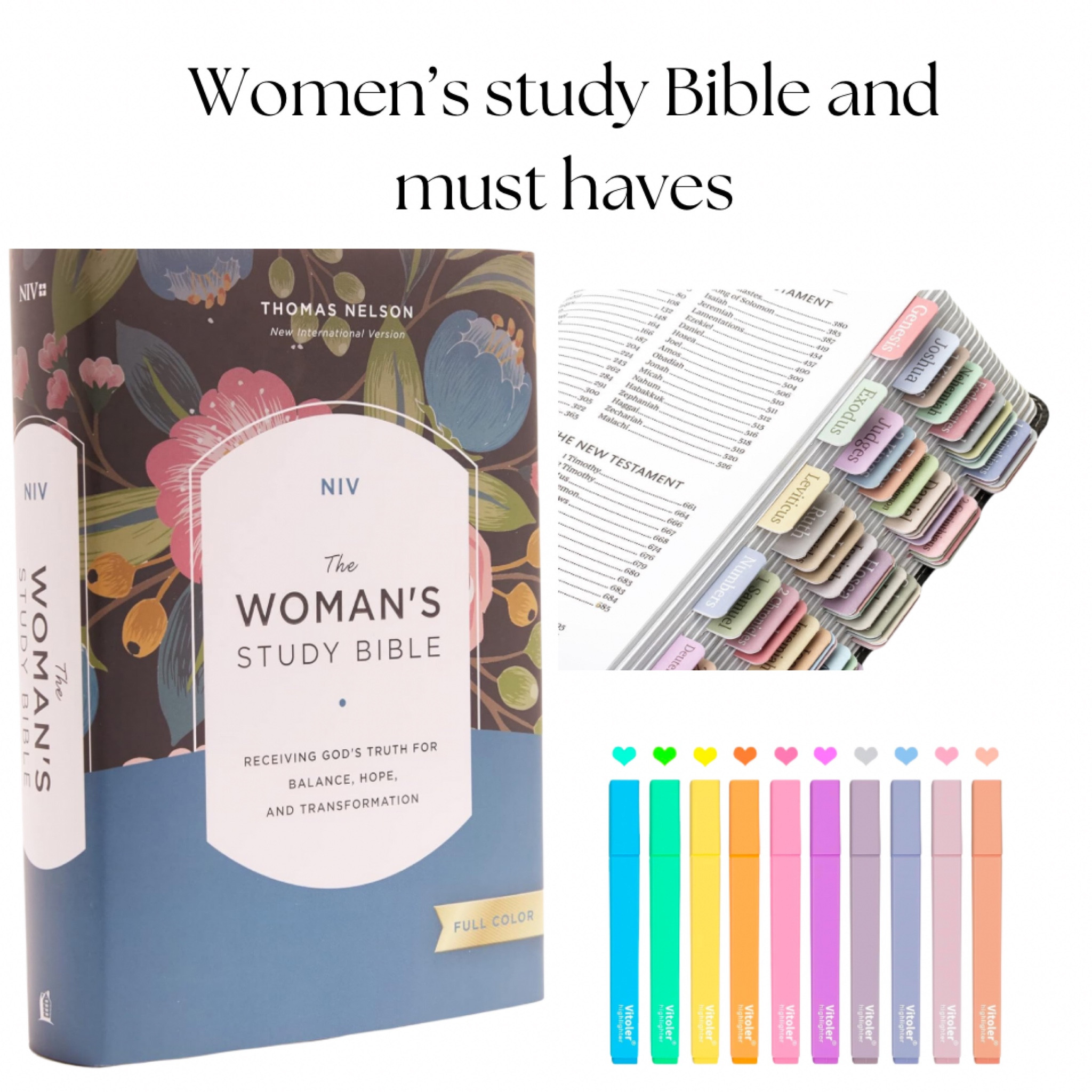 Study Bible and must haves from Amazon 

#LTKGiftGuide #LTKFindsUnder50