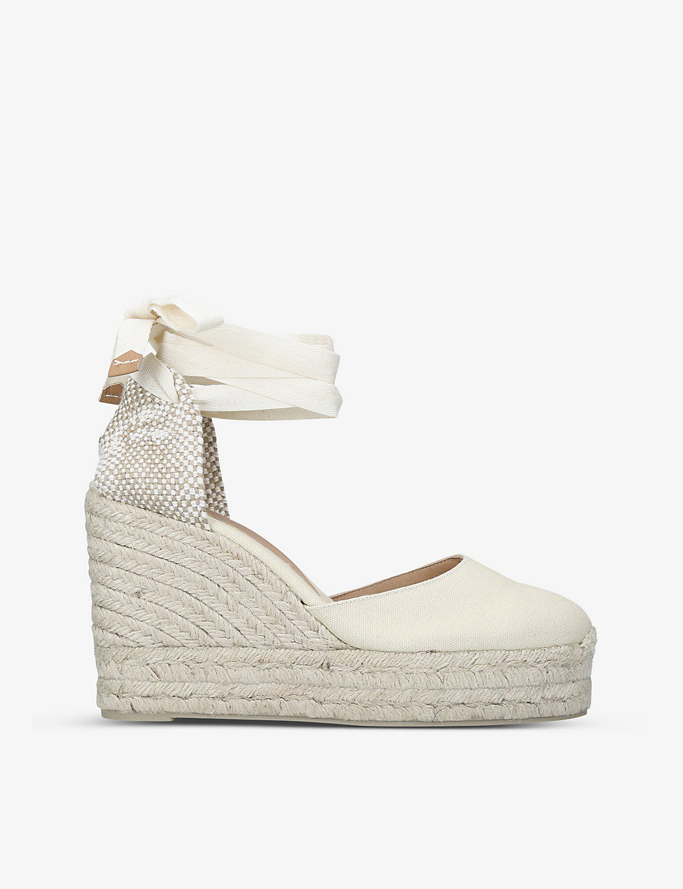 Carina cotton-canvas wedge espadrilles | Selfridges
