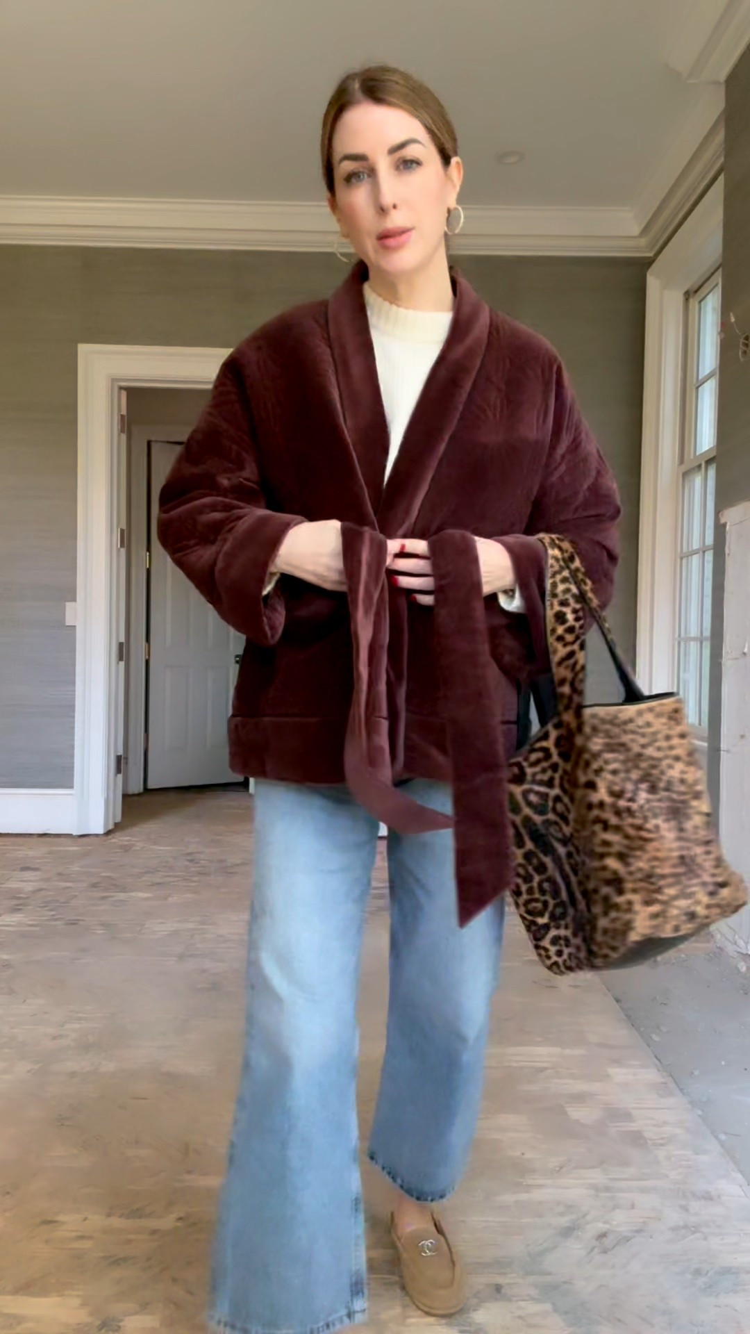 What I wore today. Wearing a small in the sweater and jacket. TTS in the jeans. 

#LTKTall #LTKSeasonal #LTKOver40