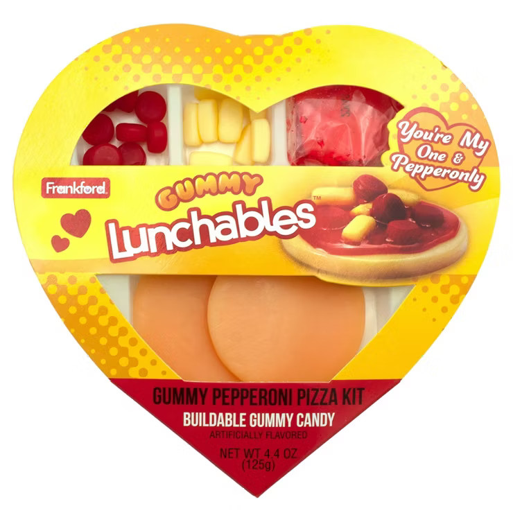 Frankford Valentine's Gummy Lunchables Pepperoni Pizza Kit - 4.66oz | Target