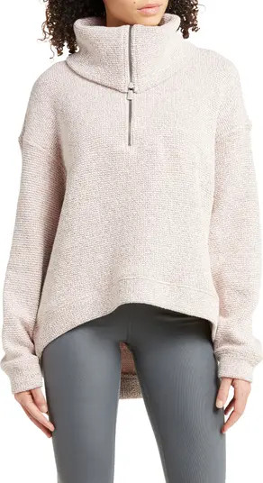 Sweaty Betty Restful Bouclé Half Zip Pullover | Nordstrom | Nordstrom
