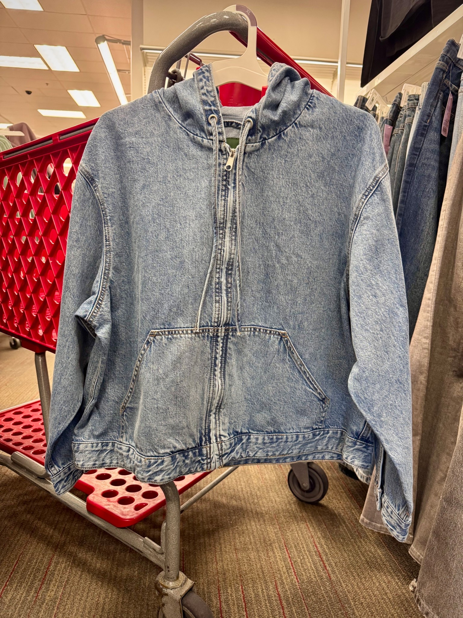 Hooded Zip-Up Denim Jacket is the perfect staple layering piece! 

#LTKSeasonal #LTKmomlife #LTKFindsUnder50