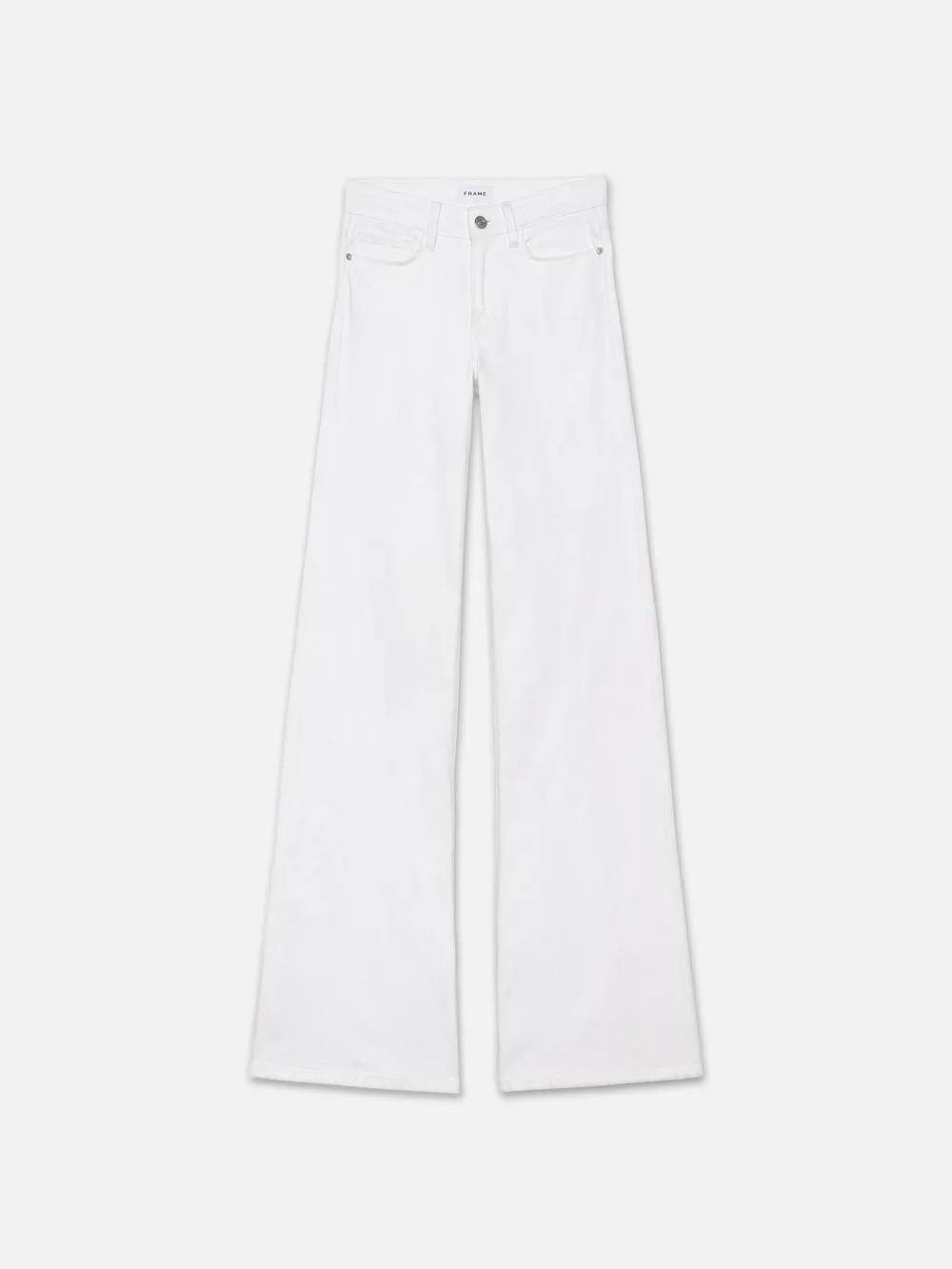 Le Slim Palazzo  in  White | Frame Denim