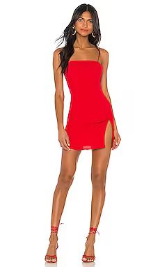 superdown Syrus Slit Mini Dress in Cherry from Revolve.com | Revolve Clothing (Global)