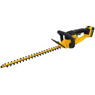 DEWALT 20V MAX 22 in. Cordless Battery Powered Hedge Trimmer Kit with (1) 5 Ah Battery & Charger ... | The Home Depot