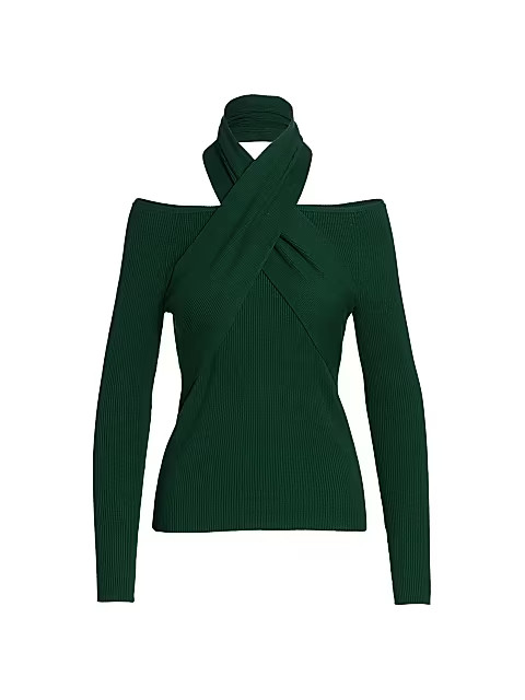 Cutout Wrap Sweater | Saks Fifth Avenue