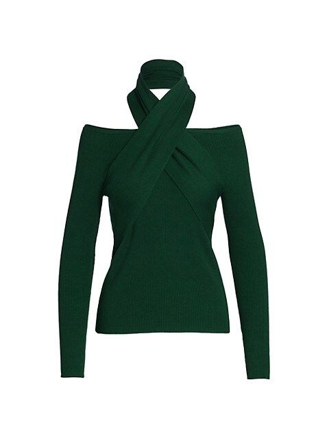 Cutout Wrap Sweater | Saks Fifth Avenue