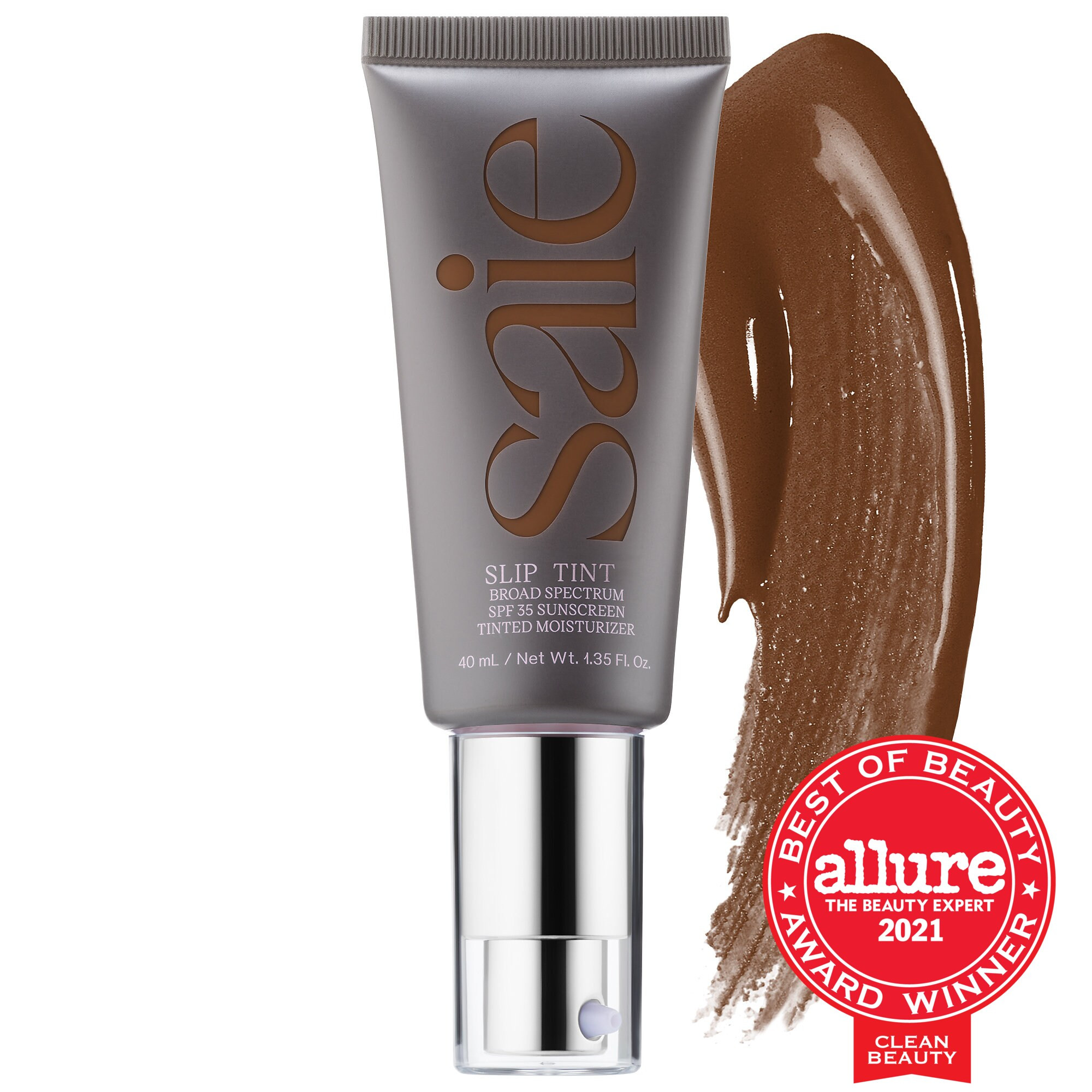 Saie Slip Tint Dewy Tinted Moisturizer SPF 35 Sunscreen Nine + Half 1.3 oz/ 40 mL | Sephora (US)