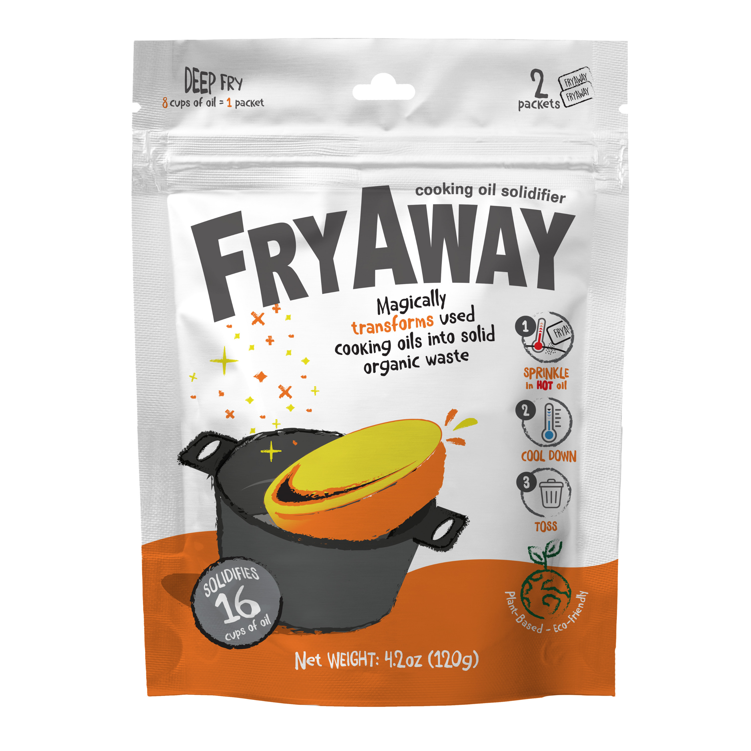 FryAway Deep Fry Used Cooking Oil Solidifier Powder | Grove